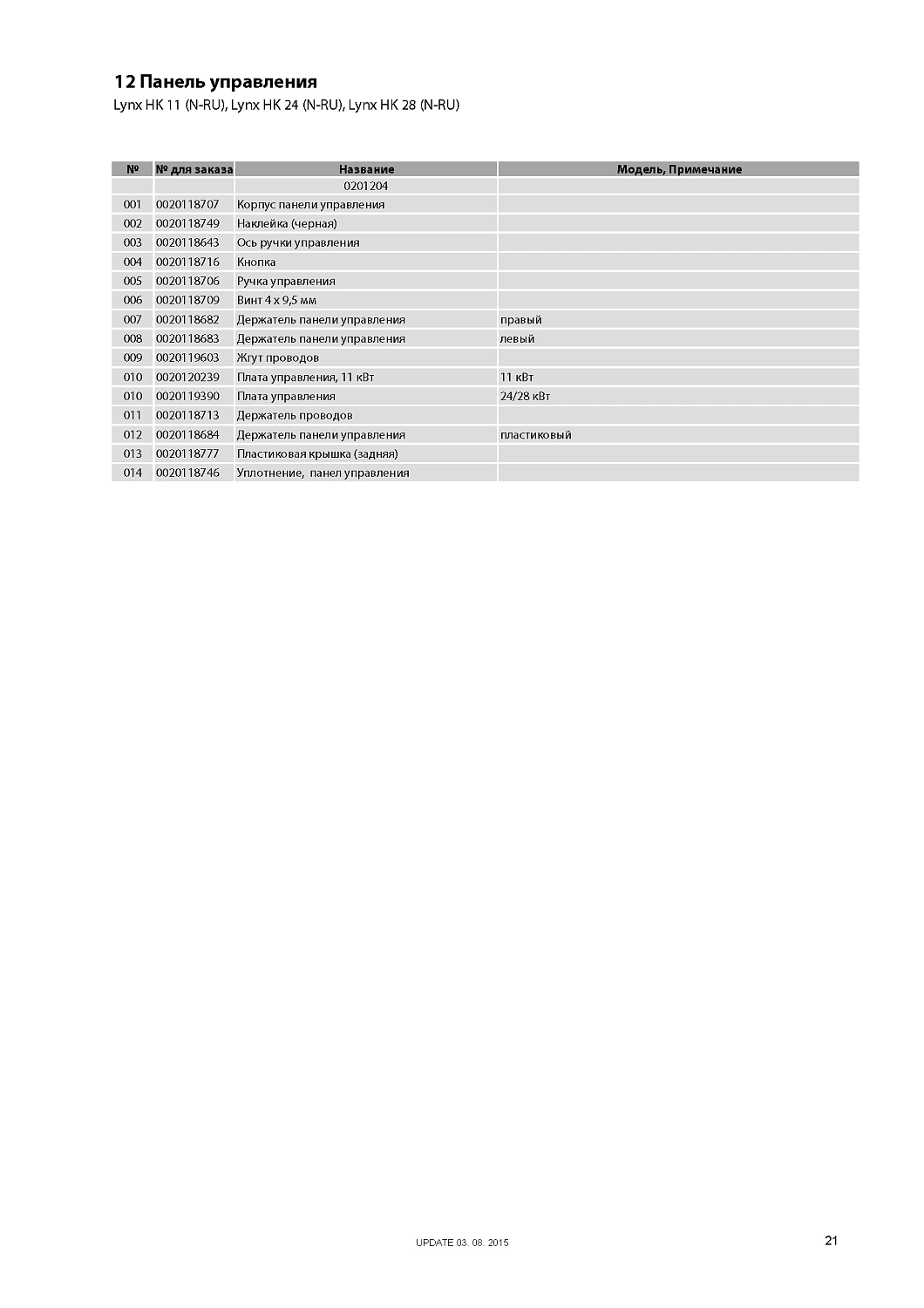 Котел газовый настенный Protherm Рысь HK11 10,5 кВт 0010016518